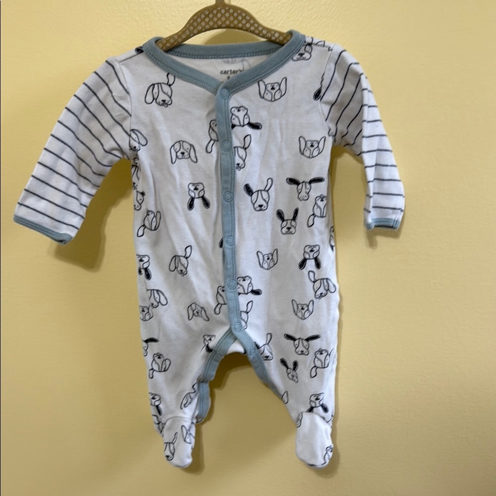 Carter's Blue and White Baby One Piece